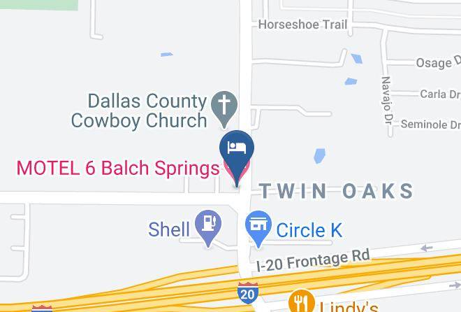 Dallas - Motel 6 Mesquite TX Balch Springs Maps