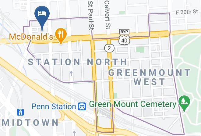 Baltimore City - Motel 6 Baltimore Md Maps