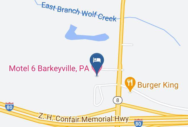 Motel 6 Barkeyville Pa Map