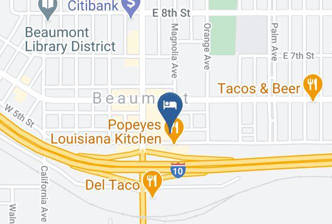 Riverside - Motel 6 Beaumont Ca Maps