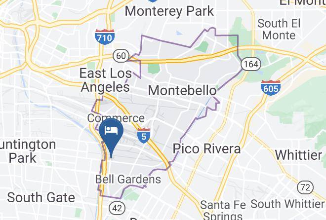 Los Angeles - Motel 6 Bell Gardens Ca Los Angeles Maps