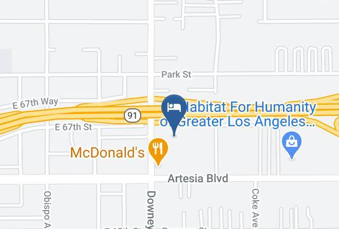 Los Angeles - Motel 6 Bellflower Ca Los Angeles Maps
