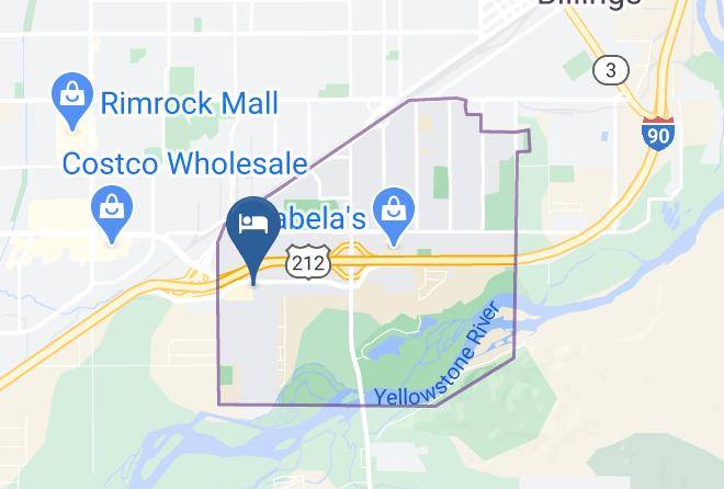 Yellowstone - Motel 6 Billings Mt South Maps