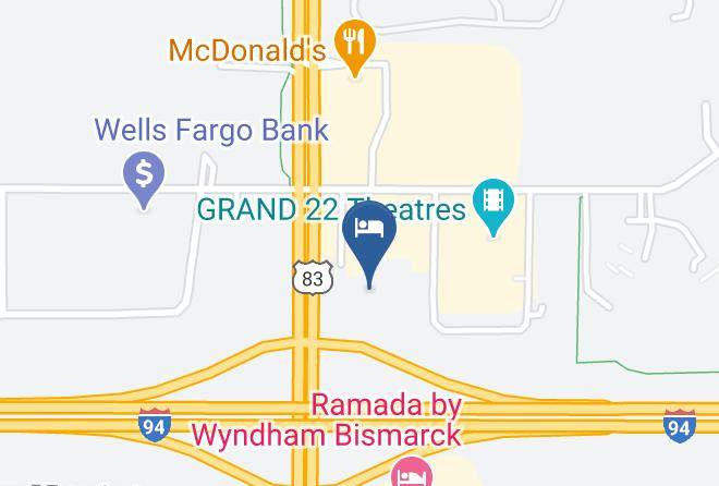 Motel 6 Bismarck Nd Map