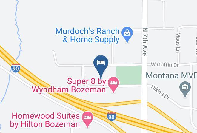 Gallatin - Motel 6 Bozeman Mt Maps