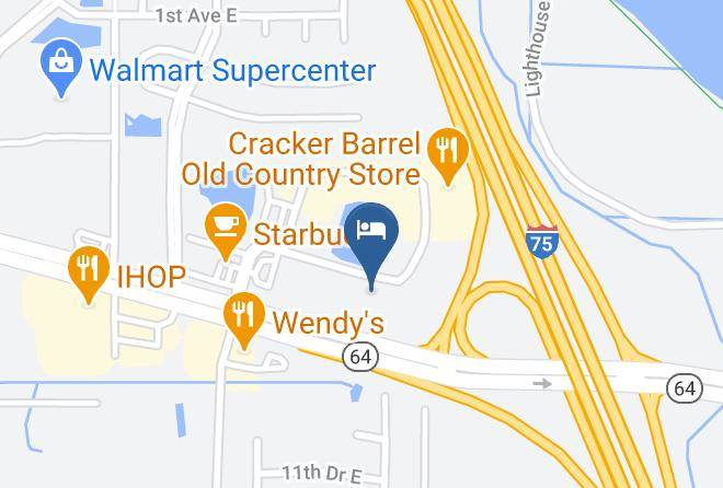 Manatee - Motel 6 Bradenton Fl Maps