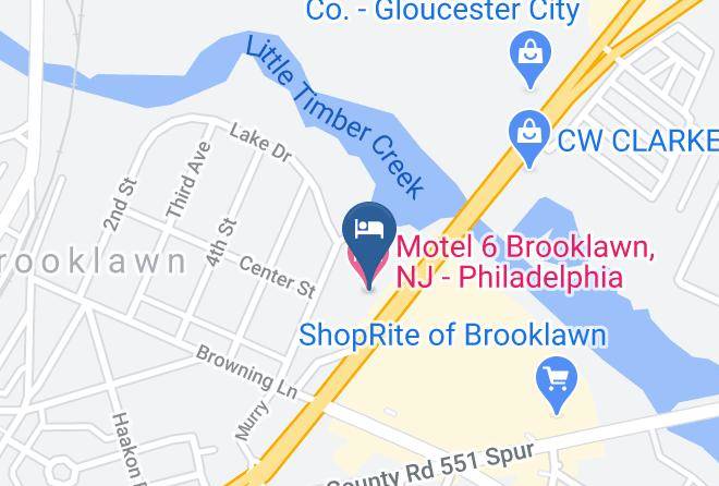 Camden - Motel 6 Brooklawn Nj Philadelphia Maps