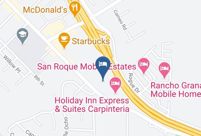Santa Barbara - Motel 6 Carpinteria Ca Santa Barbara South Maps