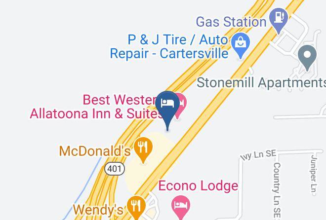 Motel 6 Cartersville Ga Map