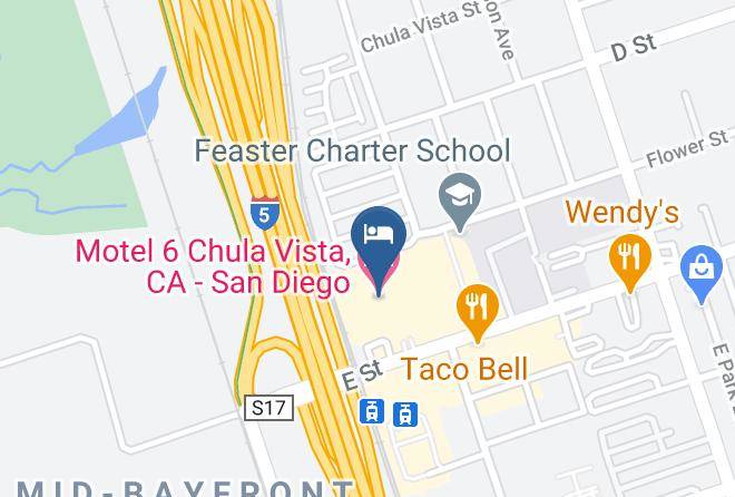 San Diego - Motel 6 Chula Vista Ca San Diego Maps