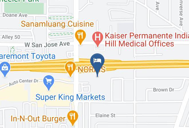 Los Angeles - Motel 6 Claremont Ca Maps