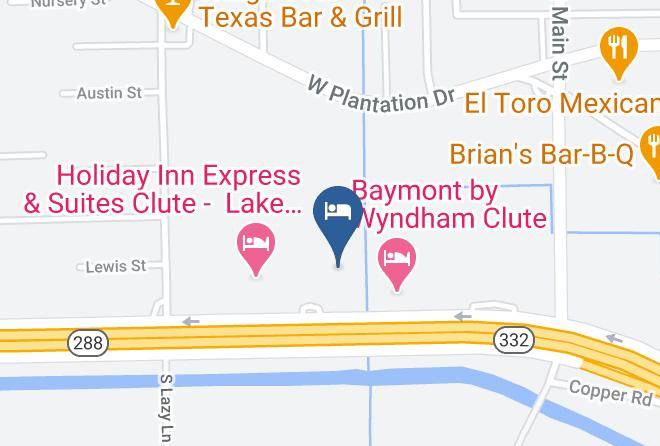 Brazoria - Motel 6 Clute Tx Maps