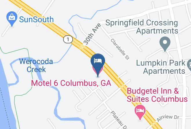 Muscogee - Motel 6 Columbus Ga Maps