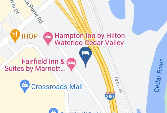 Motel 6 Waterloo Ia Crossroads Mall Cedar Falls Map