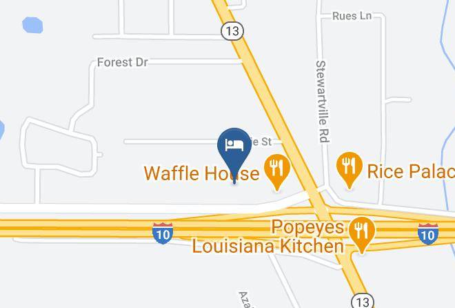 Motel 6 Crowley La Map