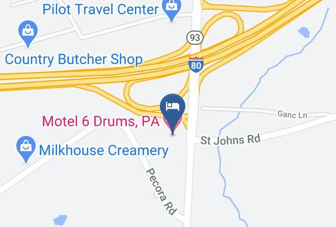 Luzerne - Motel 6 Drums Pa Maps