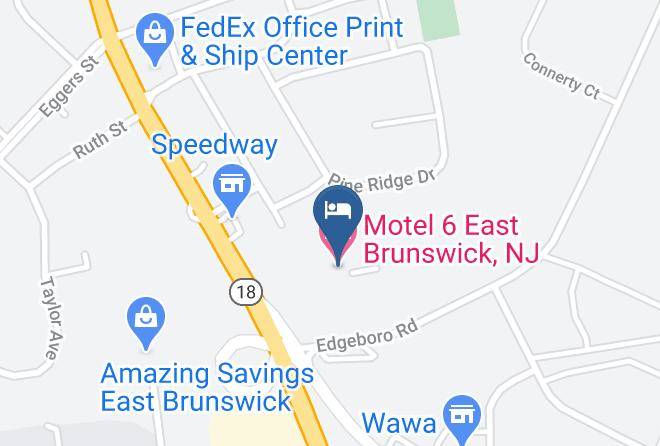 Middlesex - Motel 6 East Brunswick Nj Maps