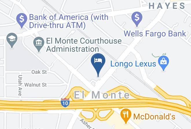 Los Angeles - Motel 6 El Monte Ca Los Angeles Maps