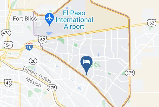 El Paso - Motel 6 El Paso Tx East Maps