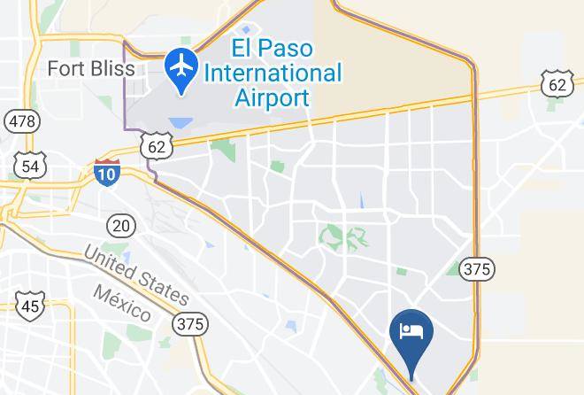 El Paso - Motel 6 El Paso Tx Southeast Maps