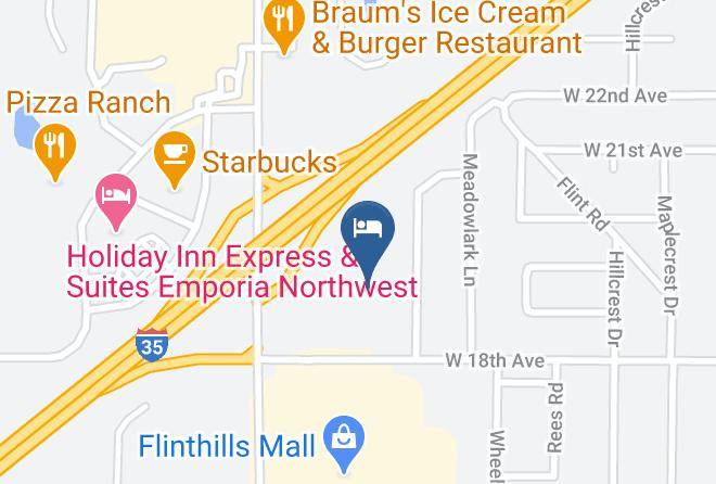 Lyon - Motel 6 Emporia Maps