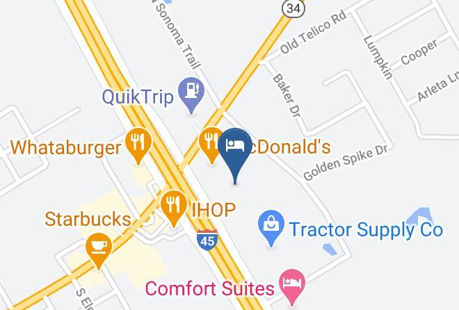 Ellis - Motel 6 Ennis Tx Maps