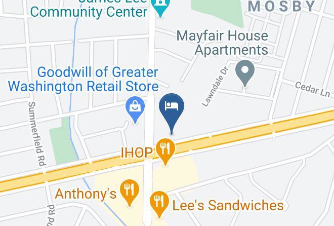 Fairfax - Motel 6 Falls Church Va Arlington Blvd Maps