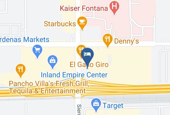 San Bernardino - Motel 6 Fontana Ca Maps