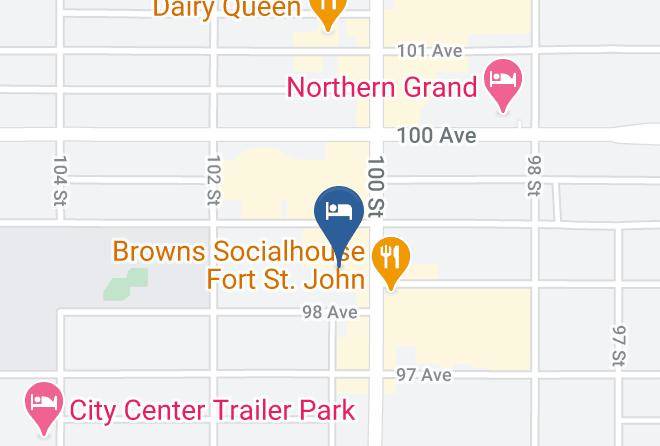 Peace River - Motel 6 Fort St John Bc Maps