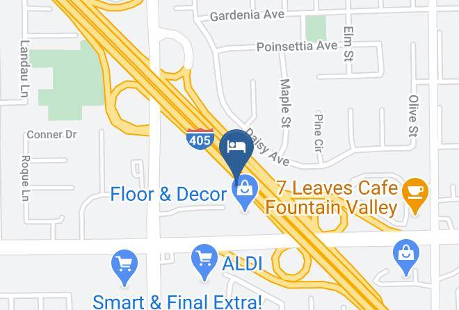Orange - Motel 6 Fountain Valley Ca Huntington Beach Area Maps