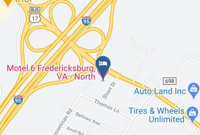 Stafford - Motel 6 Fredericksburg Va North Maps