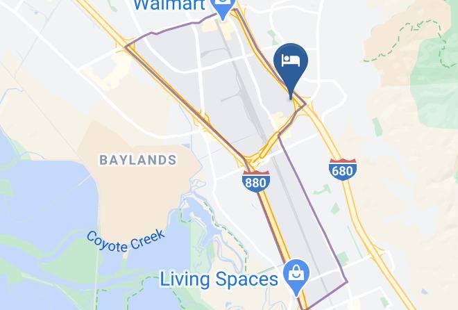 Alameda - Motel 6 Fremont Ca South Maps