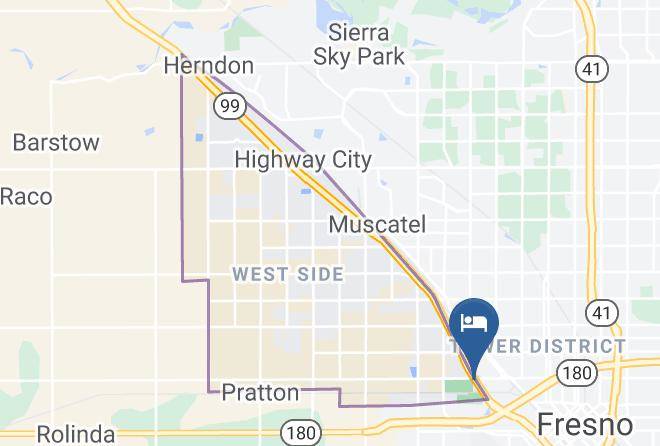 Fresno - Motel 6 Fresno Ca Belmont Ave Maps