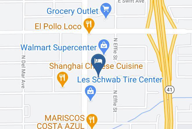 Fresno - Motel 6 Fresno Ca Blackstone South Maps