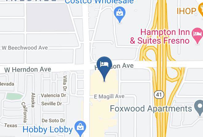 Fresno - Motel 6 Fresno Ca Yosemite Hwy Maps
