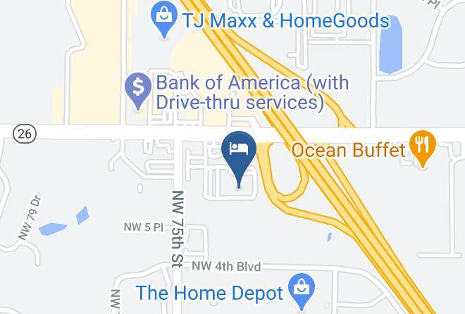 Alachua - Motel 6 Gainesville Fl Maps