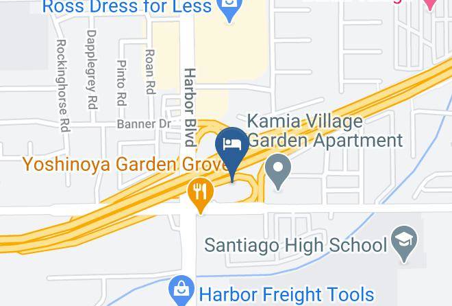 Orange - Motel 6 Garden Grove Ca Maps