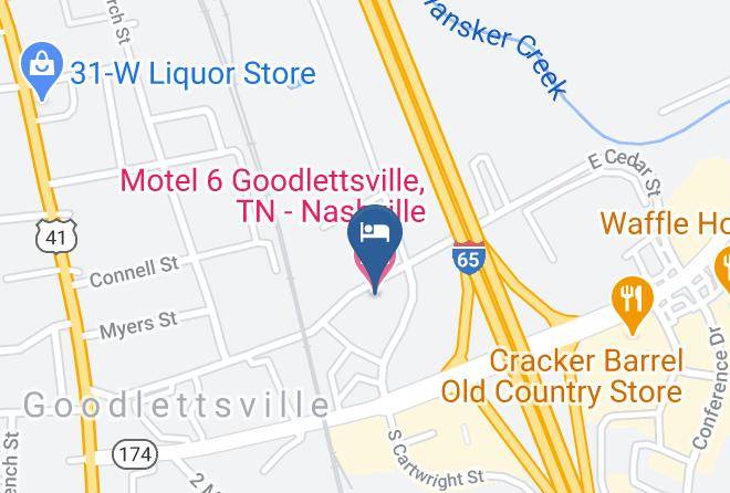 Davidson - Motel 6 Goodlettsville Tn Nashville Maps