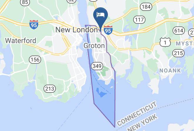 New London - Motel 6 Groton Ct Maps