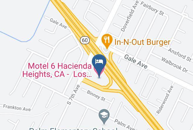 Los Angeles - Motel 6 Hacienda Heights Ca Los Angeles Maps