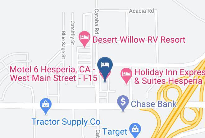 Motel 6 Hesperia Ca West Main Street I 15 Map