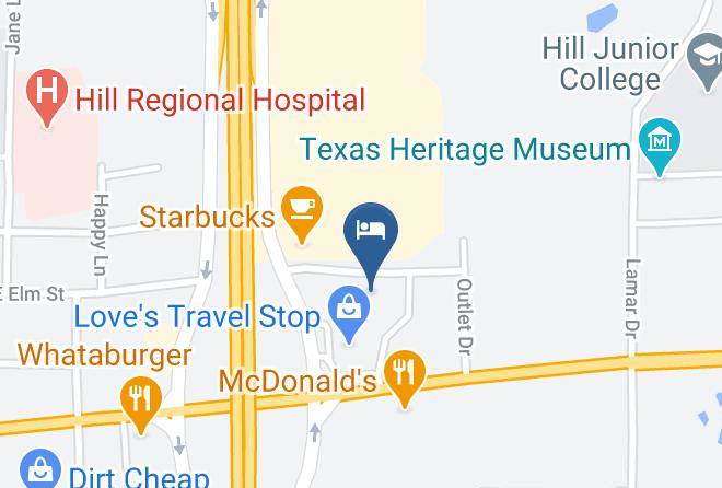 Hill - Motel 6 Hillsboro Tx Maps