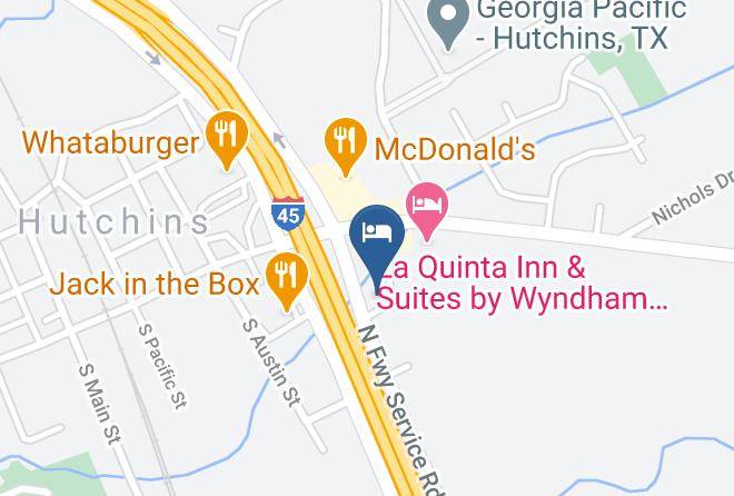 Dallas - Motel 6 Hutchins Tx Maps
