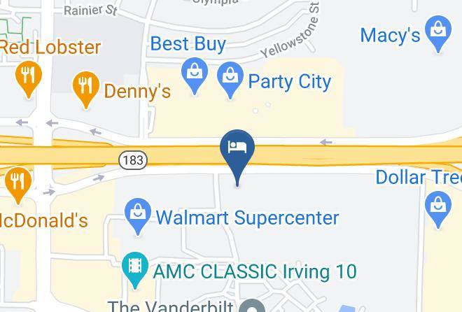 Dallas - Motel 6 Irving Tx Irving Dfw Airport East Maps