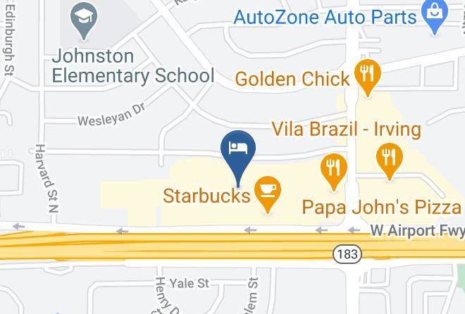 Motel 6 Irving Tx Irving Dfw Airport South Map