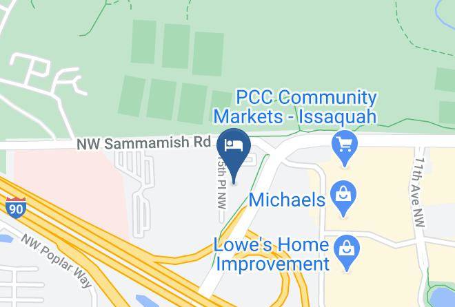 Motel 6 Issaquah Wa Seattle East Map