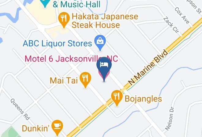 Motel 6 Jacksonville Nc Map
