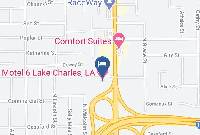 Calcasieu Par - Motel 6 Lake Charles La Maps