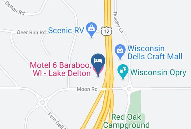 Sauk - Motel 6 Baraboo Wi Lake Delton Maps