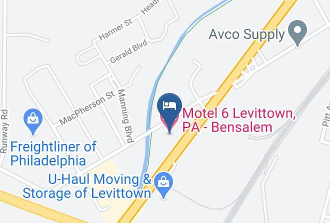 Bucks - Motel 6 Levittown Pa Bensalem Maps